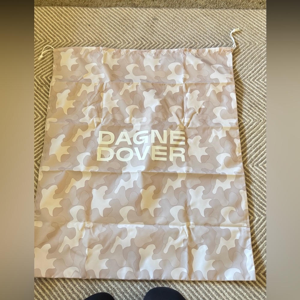 Brand New Dagne Dover Beige Camouflage Drawstring Bag